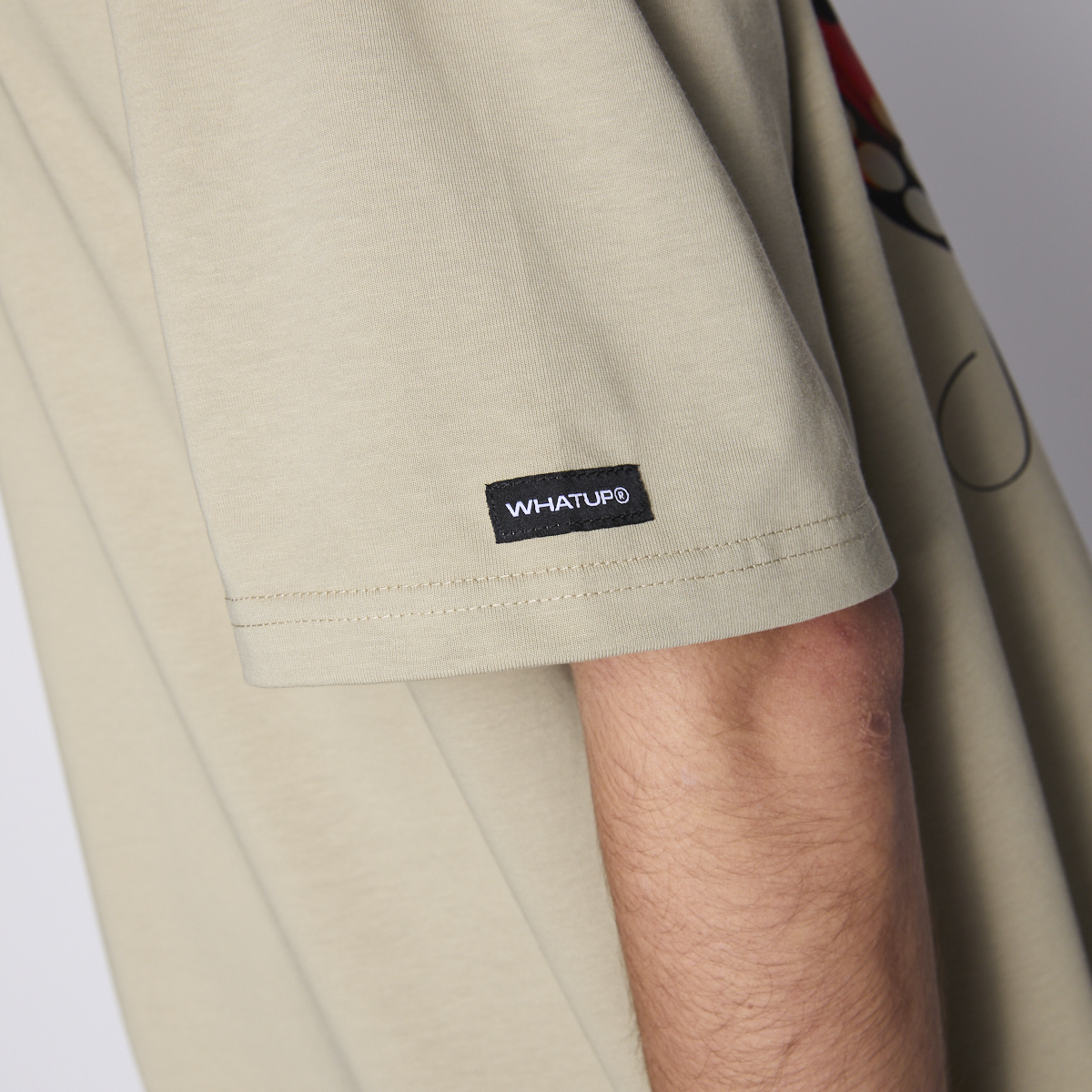 Polera Whatup Men No Risk No Dream Beige-3
