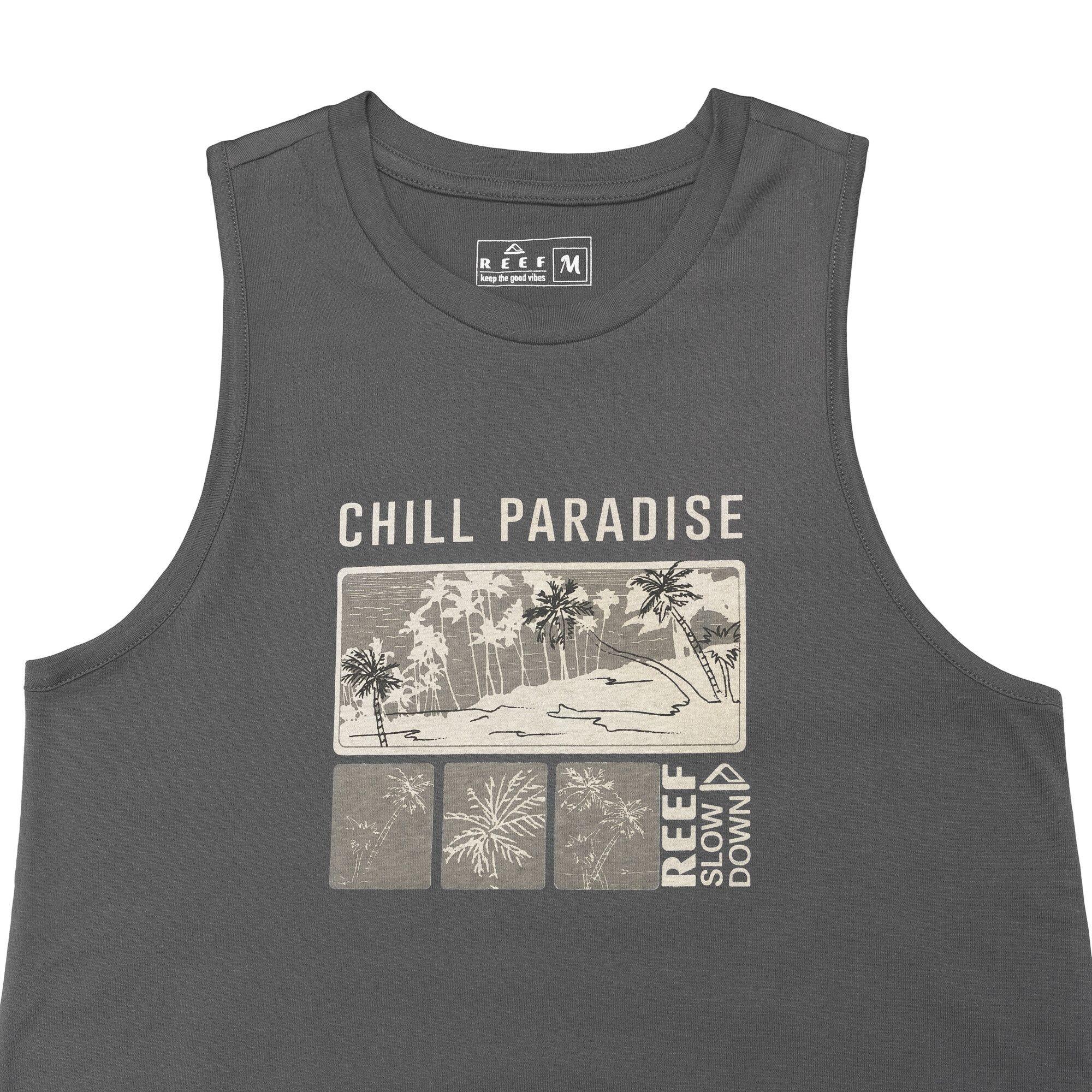 Polera Mujer Reef "Chill Paradise" Estilo Sudadera Gris-2