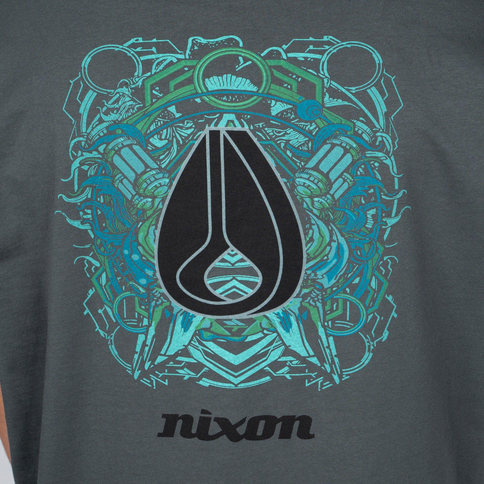 Polera Nixon Men Pistons Green-2