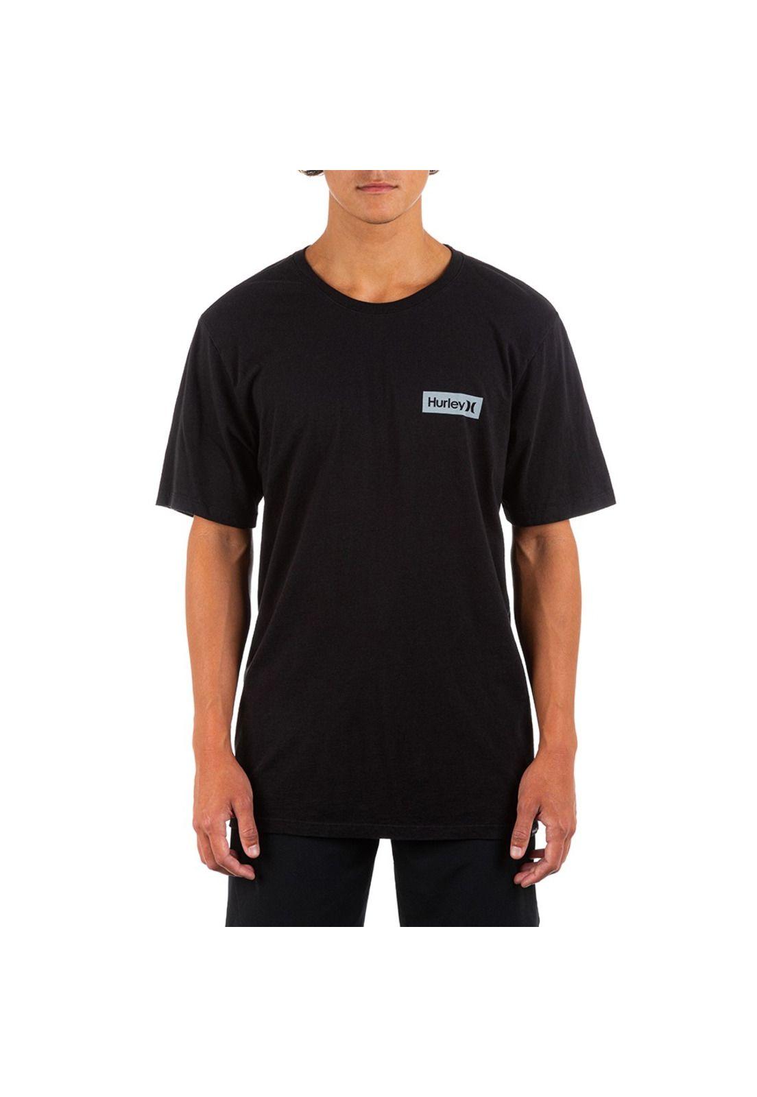 Polera Evd Wsh OAO Boxed Solid Black Hurley-2