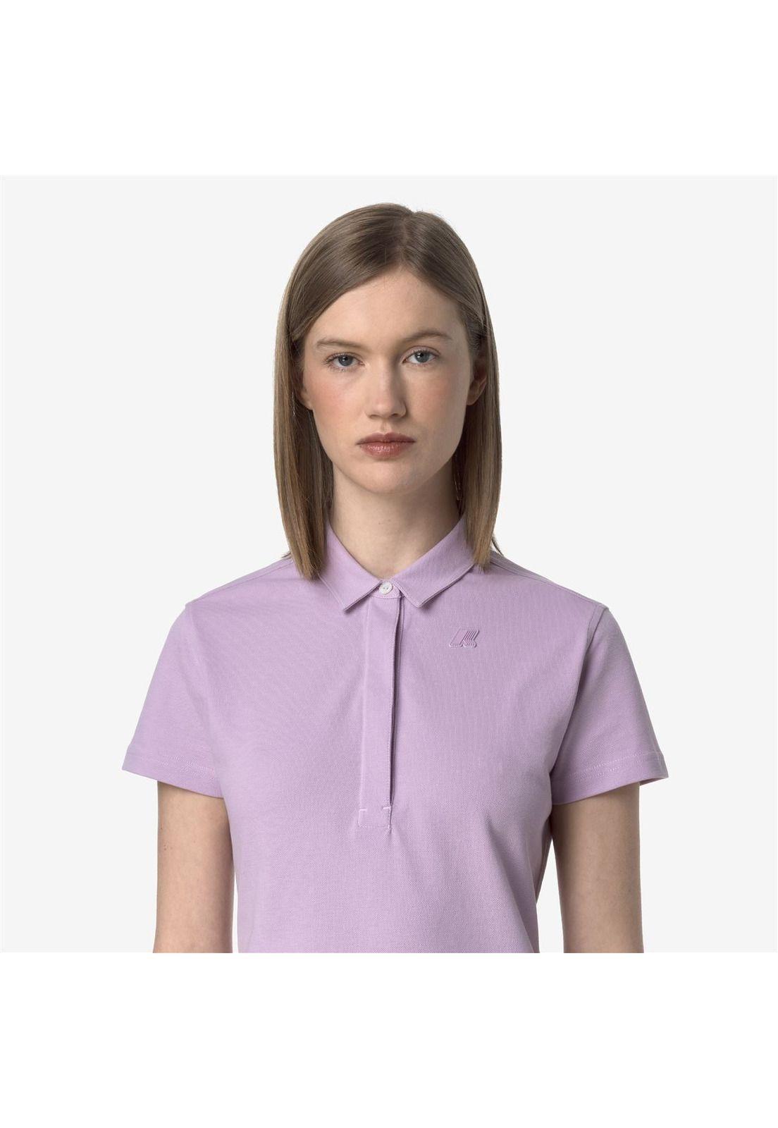 Polera K-Way Women Amedea Pique Violet-3