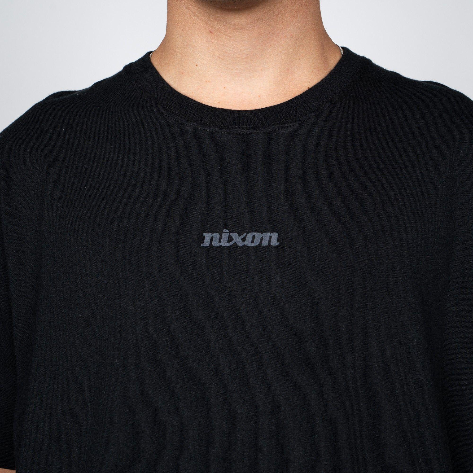 Polera Nixon Men Tiny Logo Black-2