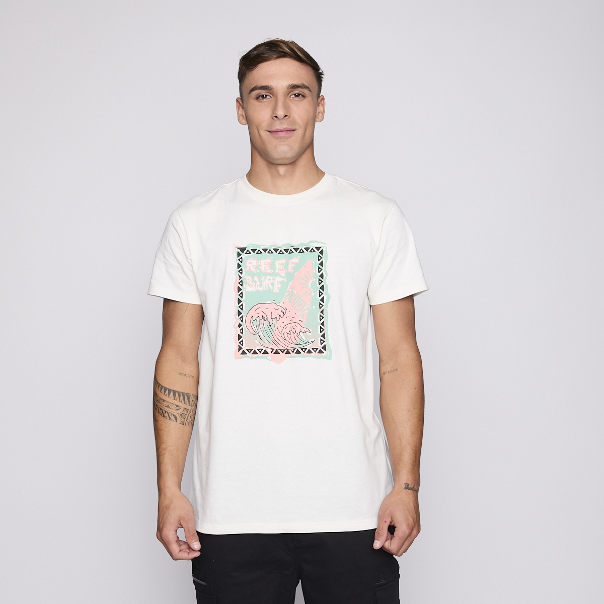 Polera Reef Men Surf Surf Beige-2