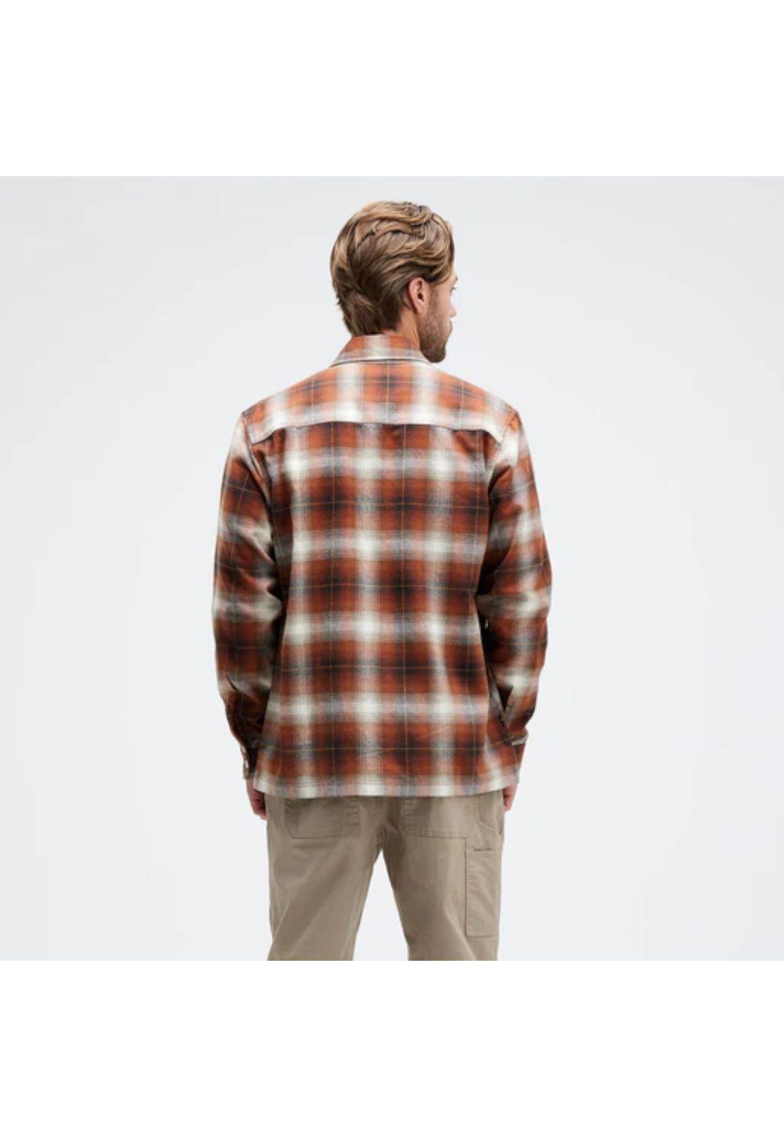 Camisa Stance Lowell Button Up Brown-2