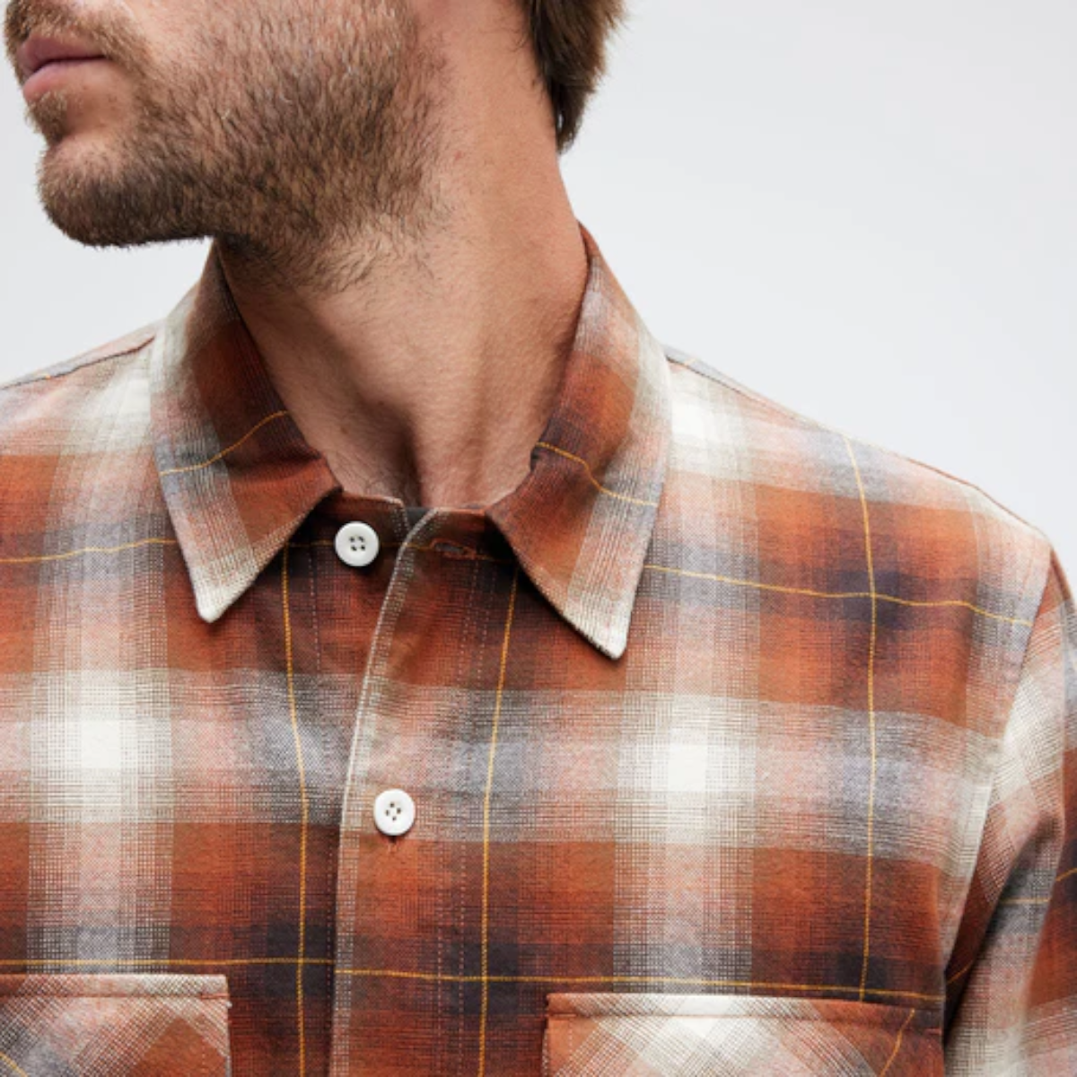 Camisa Stance Lowell Button Up Brown-4