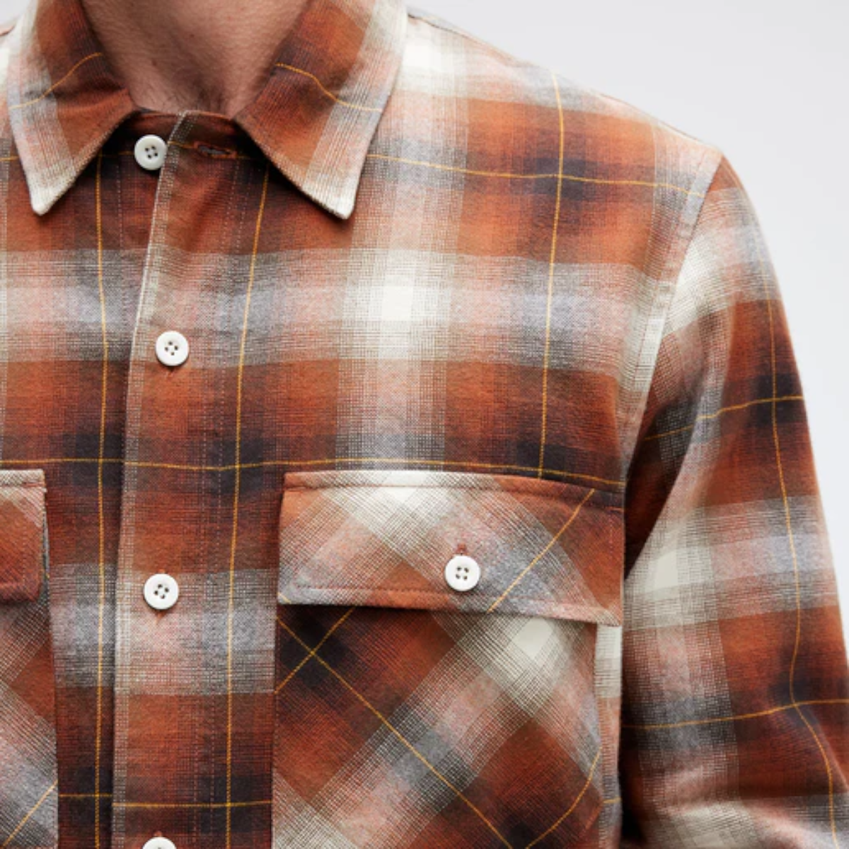 Camisa Stance Lowell Button Up Brown-5