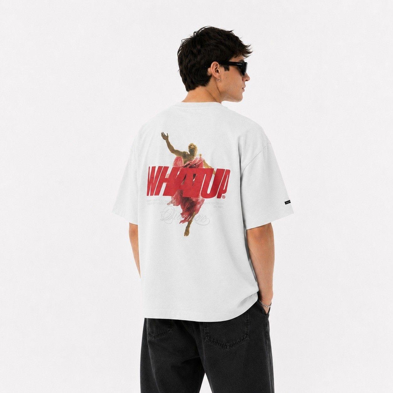 Polera Whatup Hombre Holy Whatup White-1