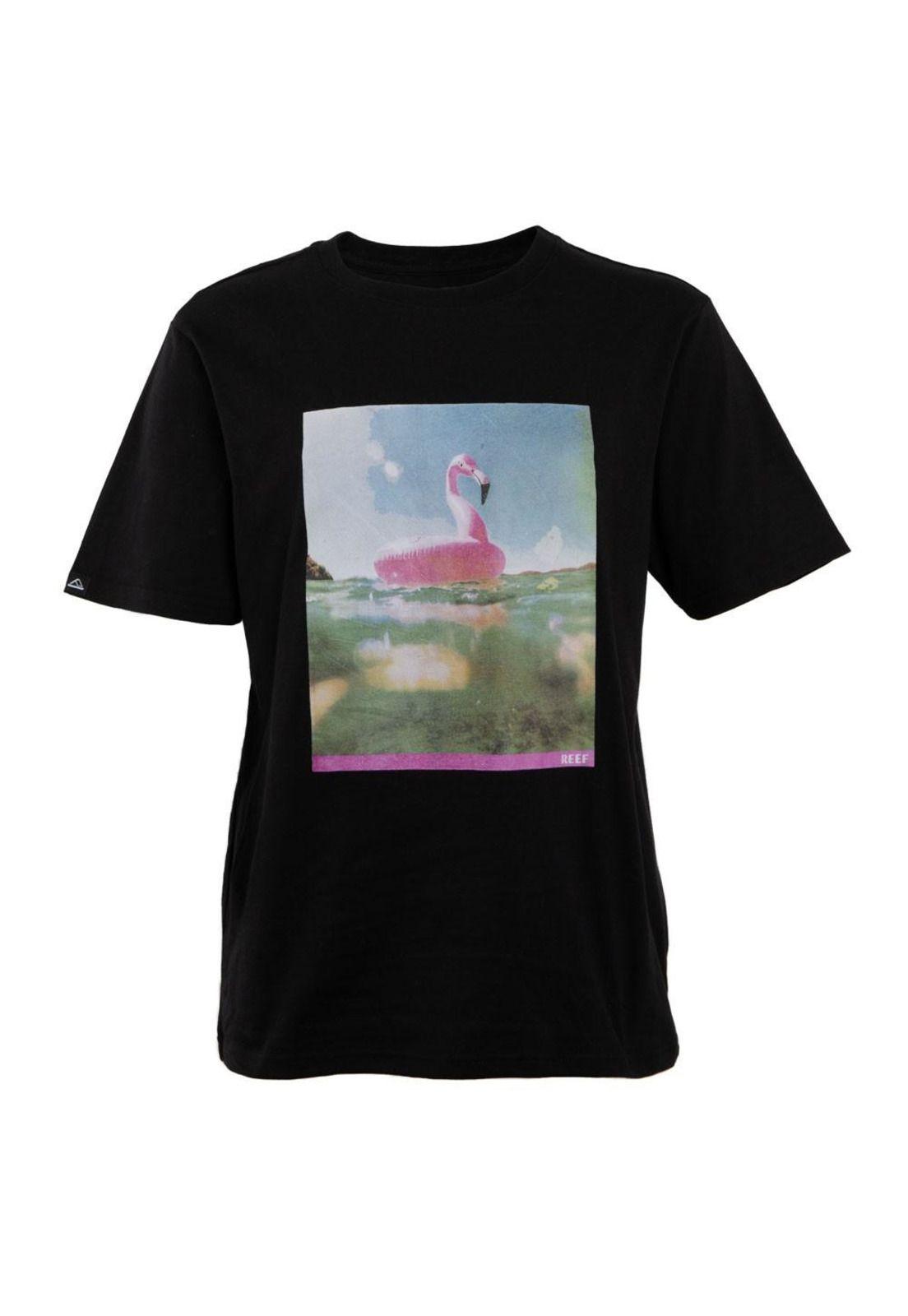 Polera Manga Corta Flamingo Black-4