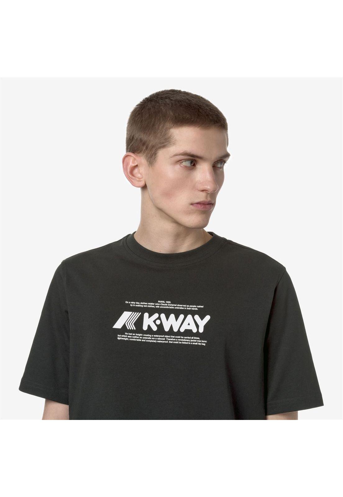 Polera K-Way Men Odom Typo Black Pure-3