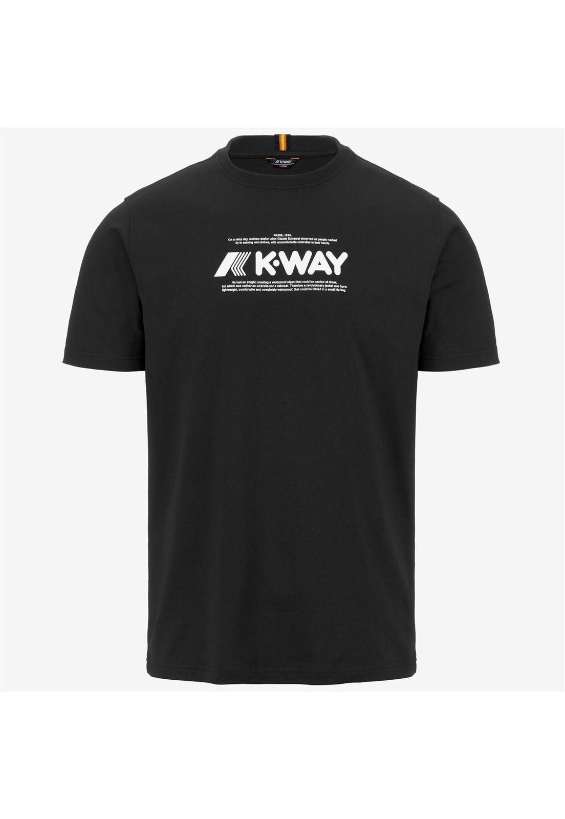 Polera K-Way Men Odom Typo Black Pure-4