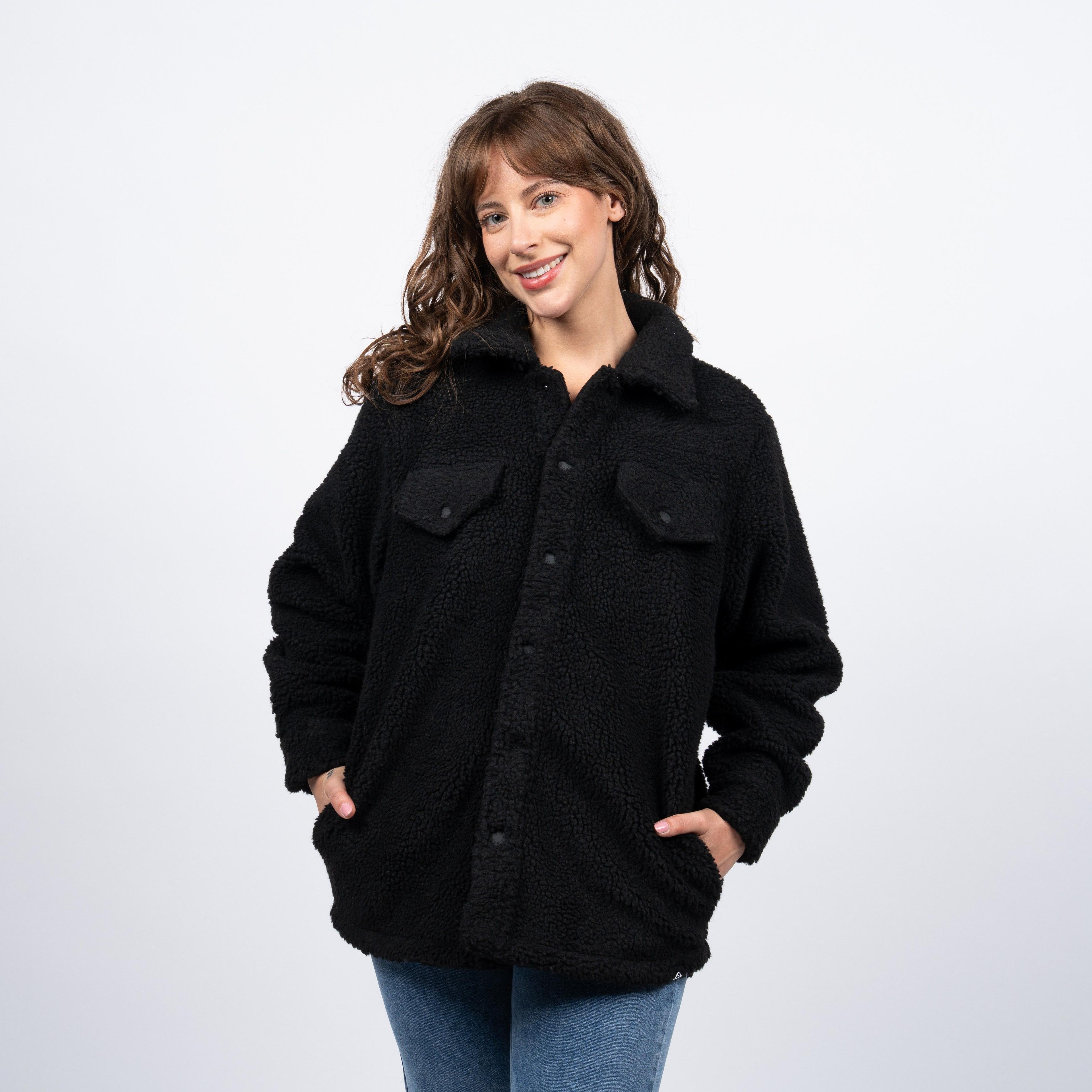 Sherpa Buttons Reef Women Black-0