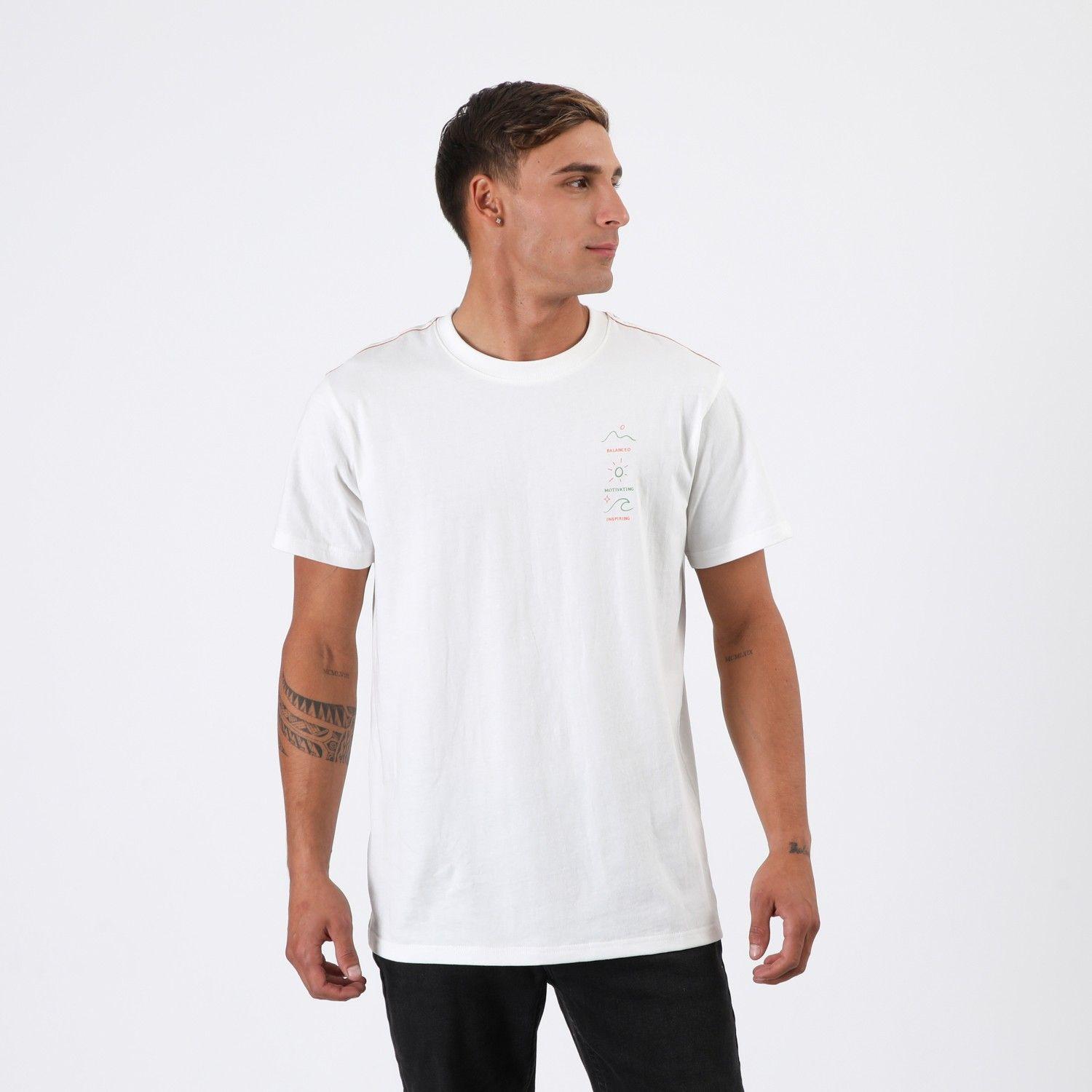 Polera Reef Men Surfs Up White-2