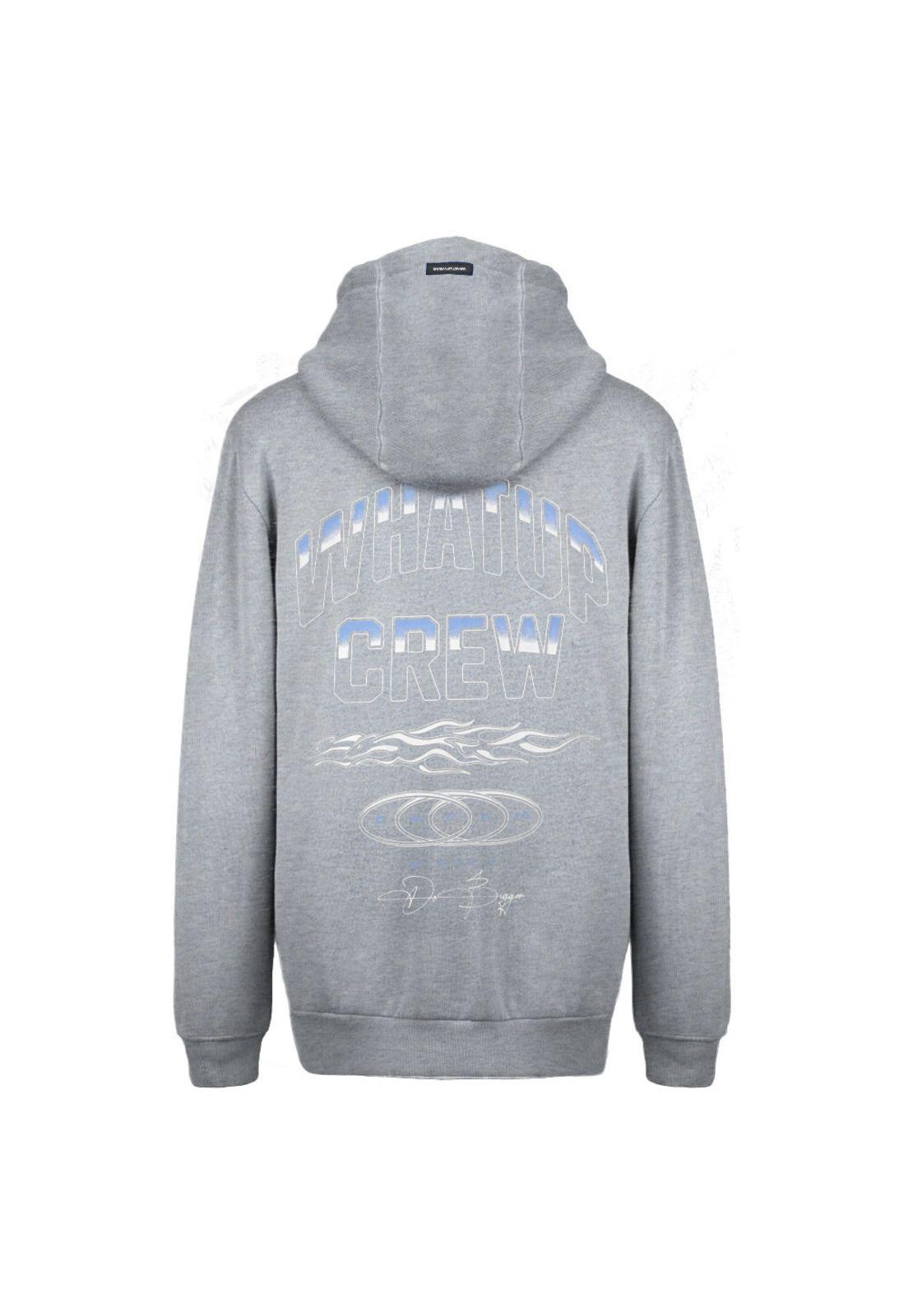 Polerón Whatup Hombre Full Zipper Flame Grey-1