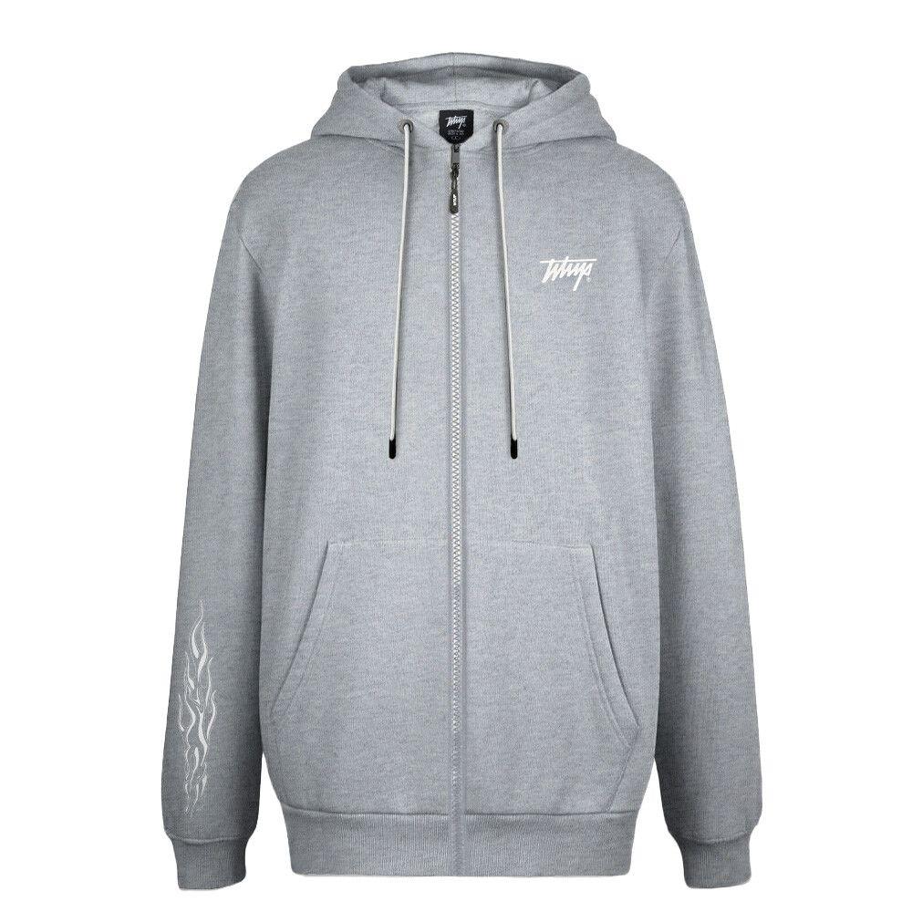 Polerón Whatup Hombre Full Zipper Flame Grey-0