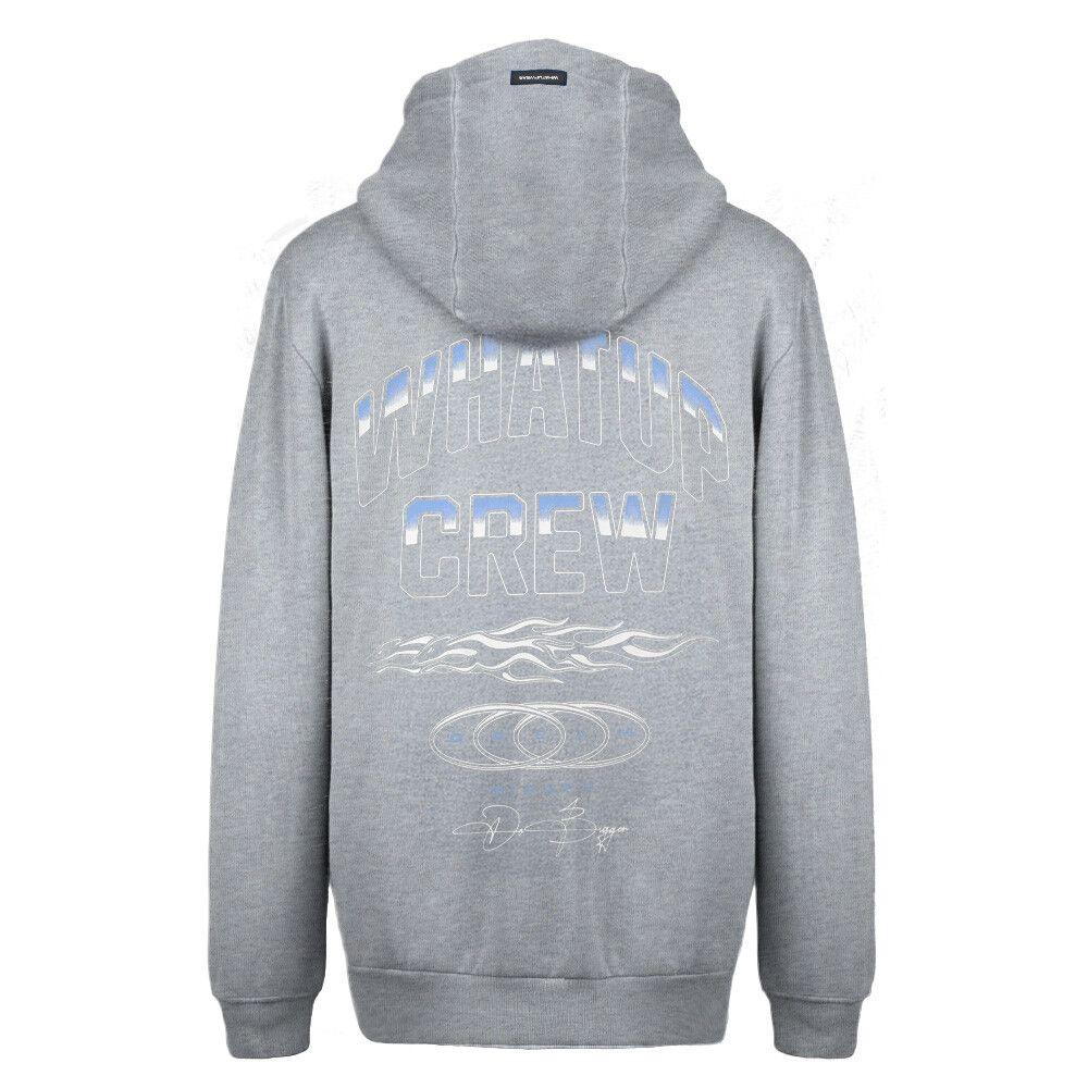 Polerón Whatup Hombre Full Zipper Flame Grey-1