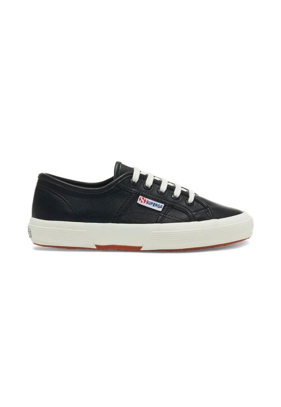 Zapatilla 2750 Vegan Fauxleather Black White Avorio-0