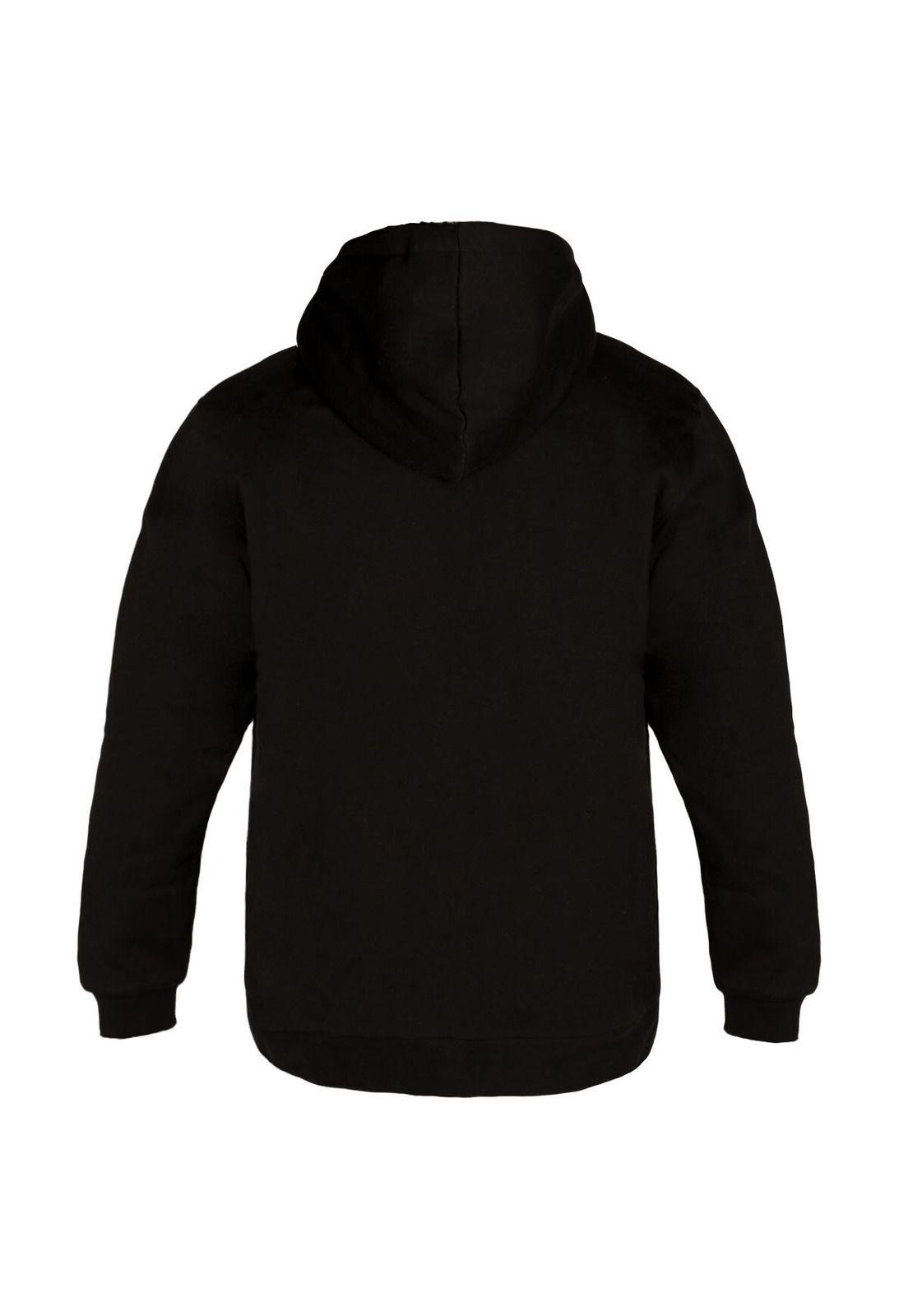 Poleron Men Full Zipper Grey Chiporro Black-1