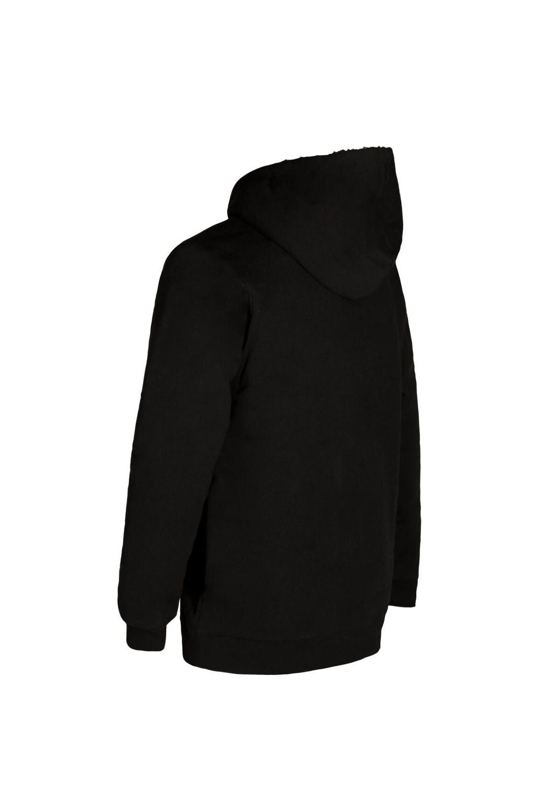 Poleron Men Full Zipper Grey Chiporro Black-3