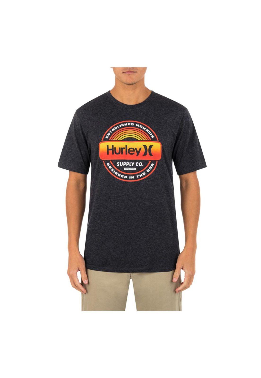 Polera Everyday Label Black Heather Grey-2