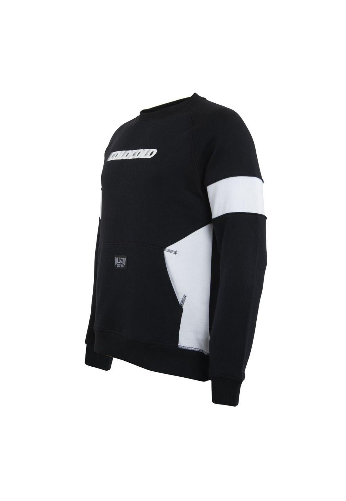 Polerón Colo Colo Urbano Logo Front Black White-1