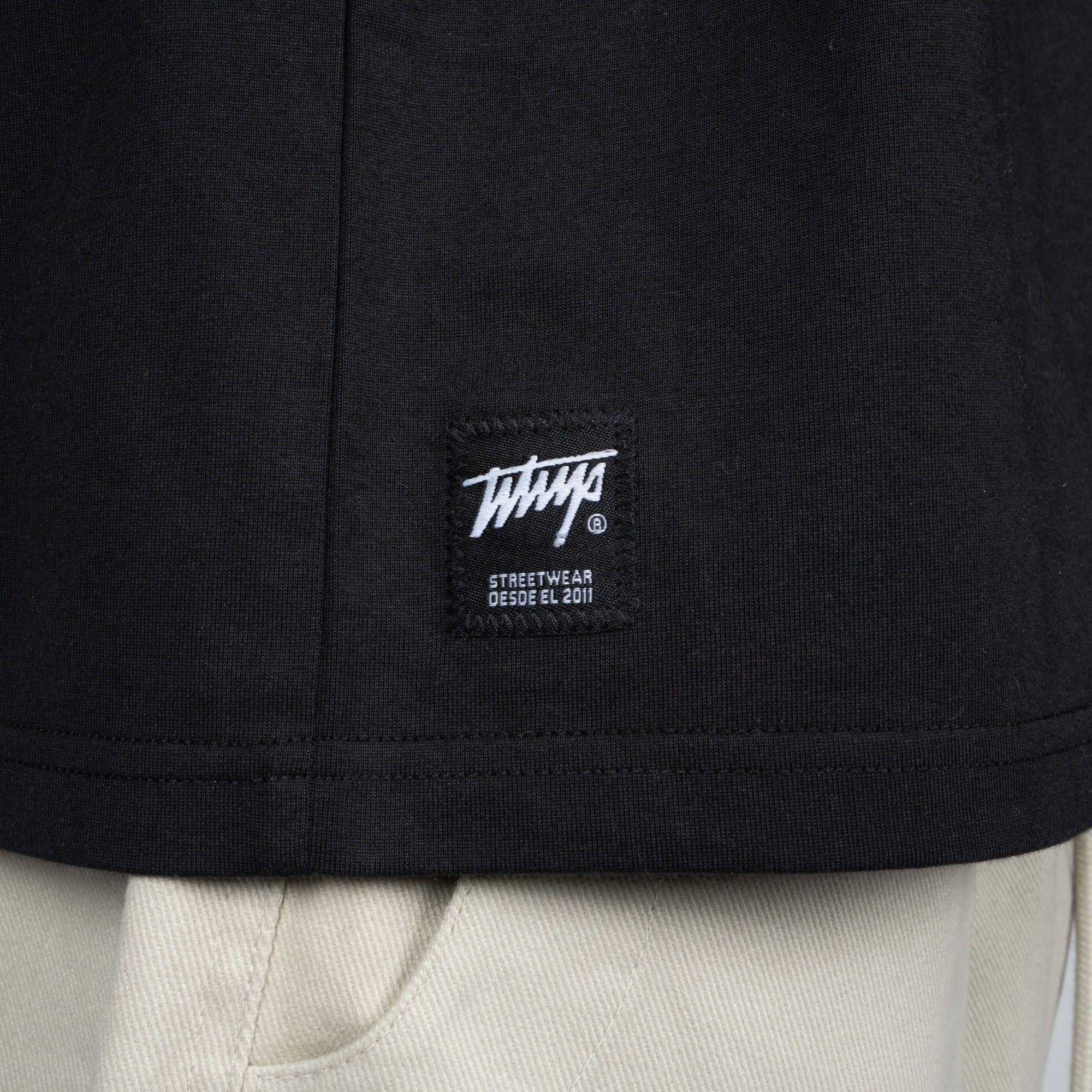 Polera WhatUp Classic Tiny Icon Black White-4