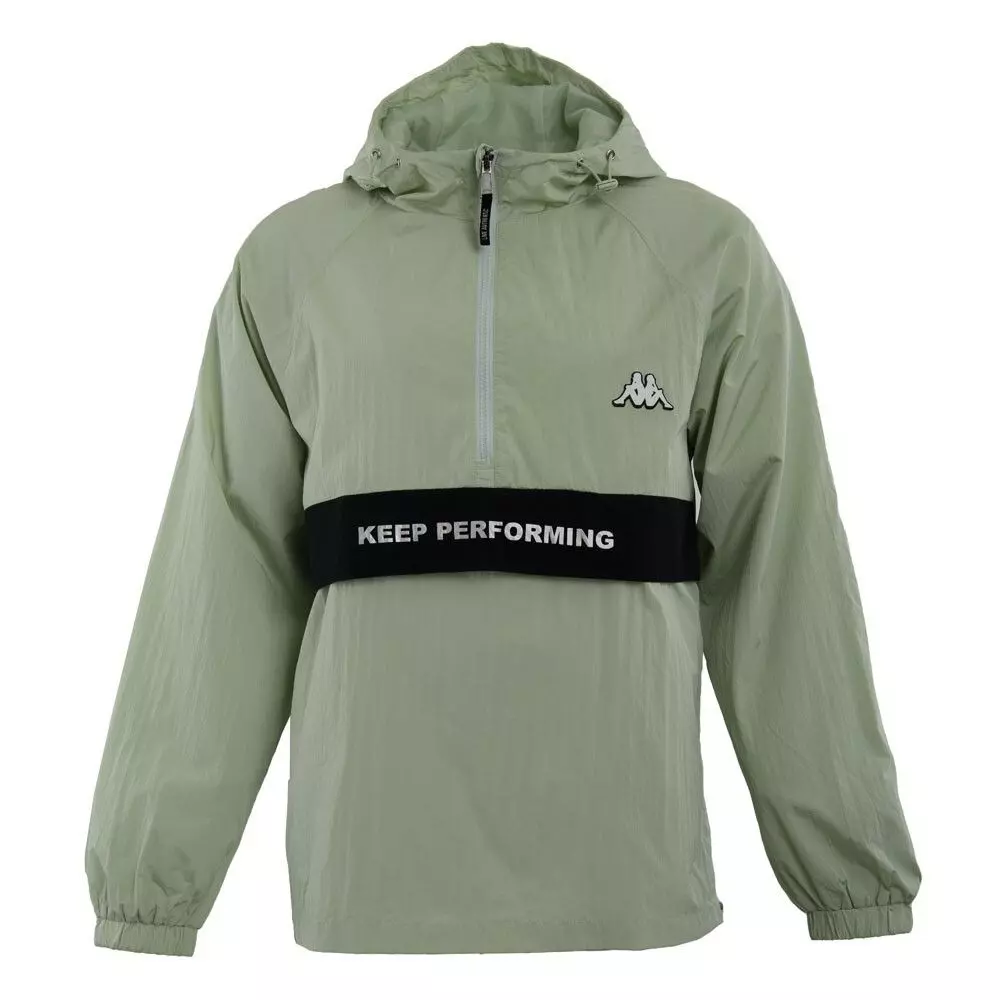 Cortaviento Men Mint White Black-0