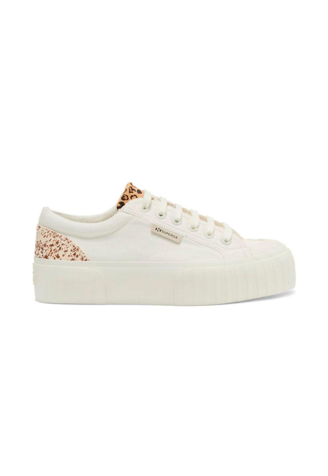 Zapatilla 2631 Calfhair Det White Avorio Leopard-0
