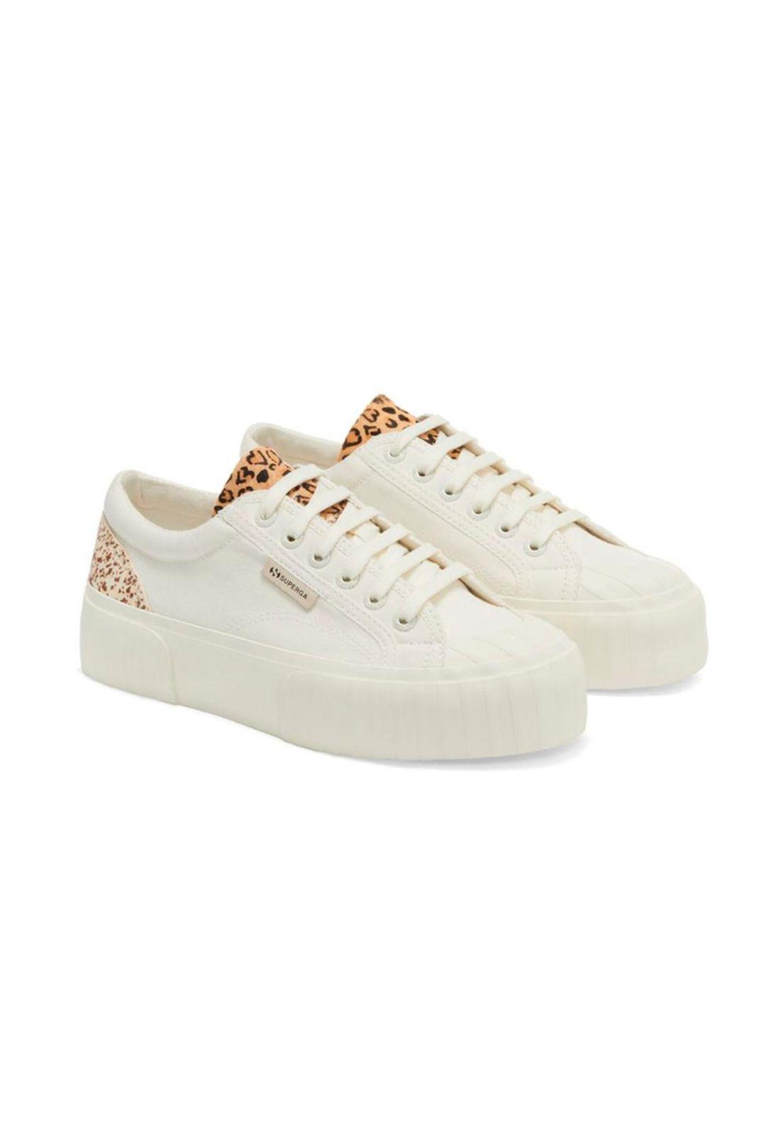 Zapatilla 2631 Calfhair Det White Avorio Leopard-1