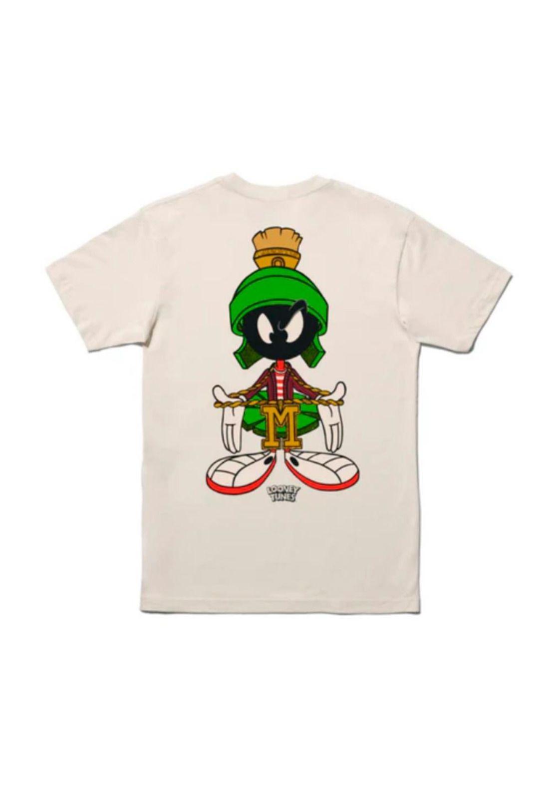 Polera Stance Looney Toons Melvin Vintage White-1