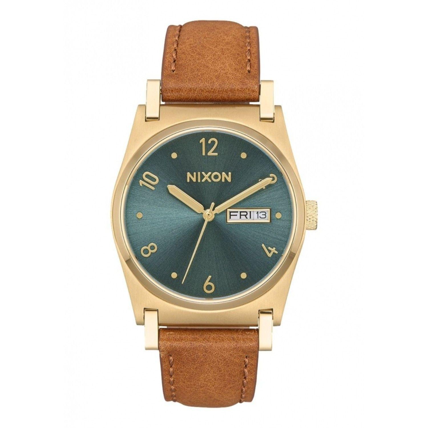 Reloj Nixon Jane Leather Light Gold Turquoise-0