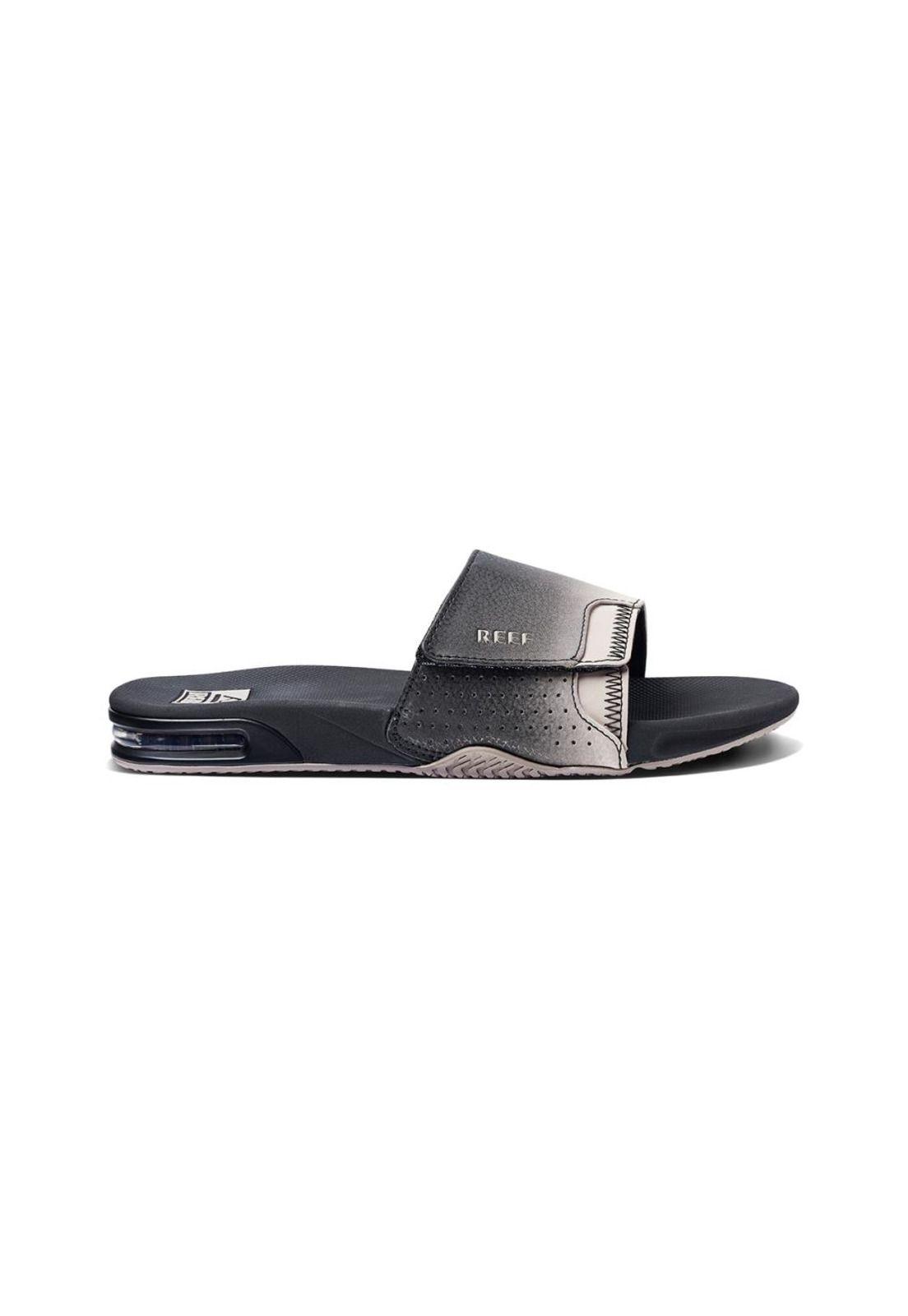 Sandalia Men Fanning Slide Black Taupe-1