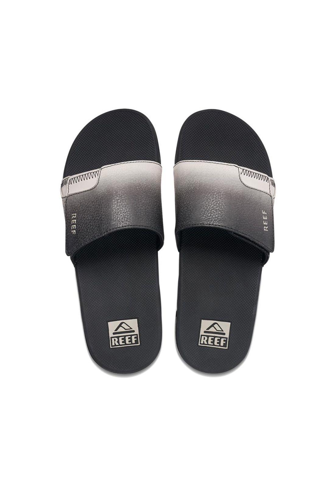 Sandalia Men Fanning Slide Black Taupe-2