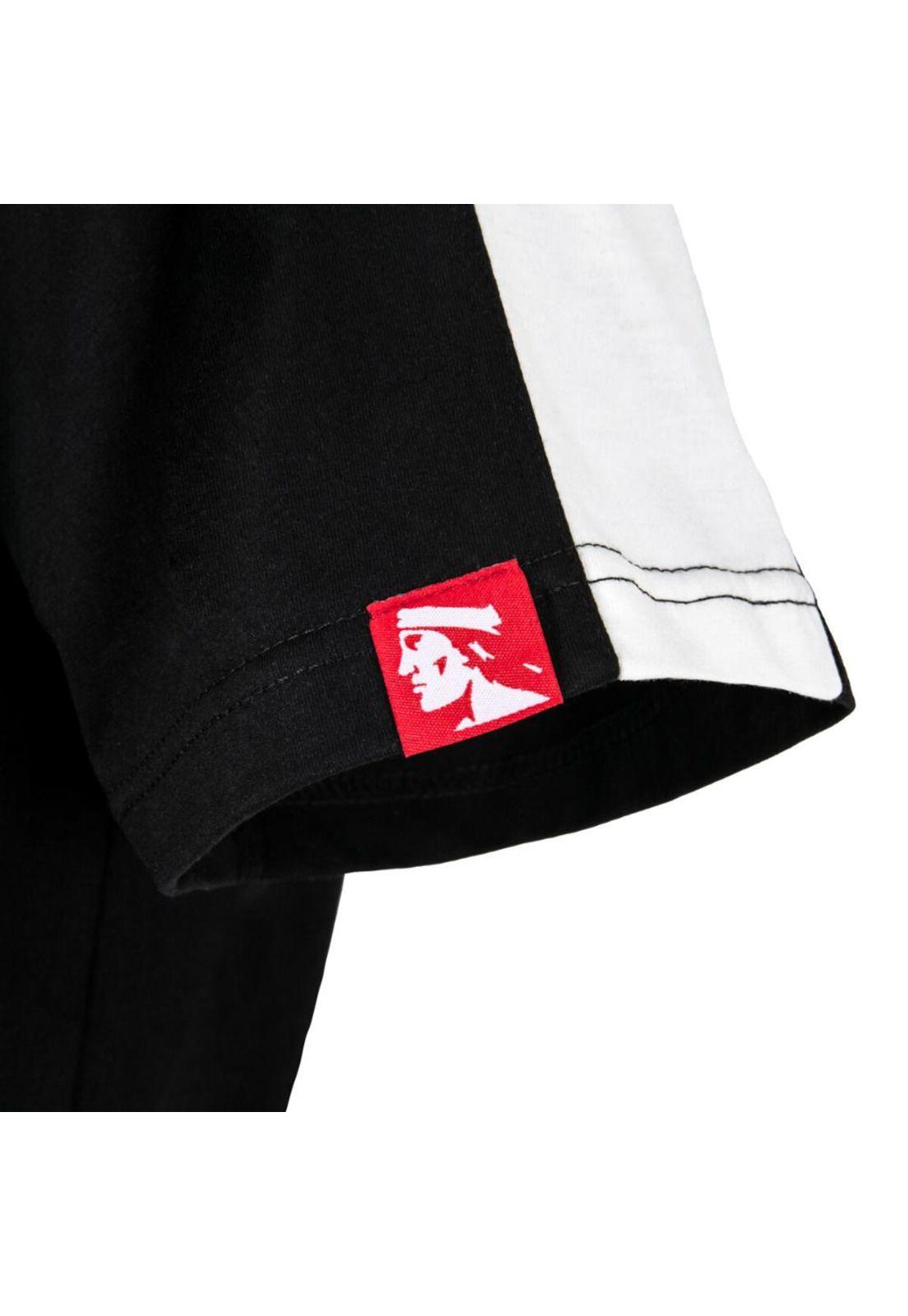 Polera Colo Colo Hombre Insignia pecho Negro-3