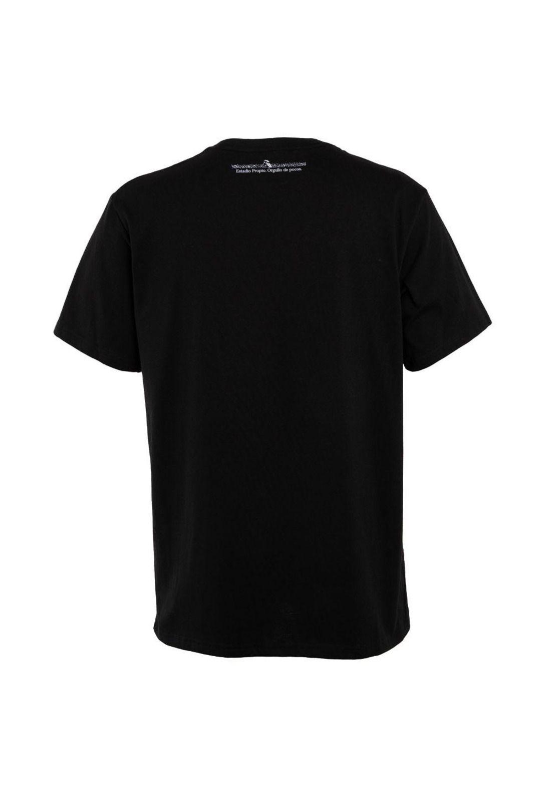 Polera Colo Colo Urbano "Valiente y Fuerte" Negra-2