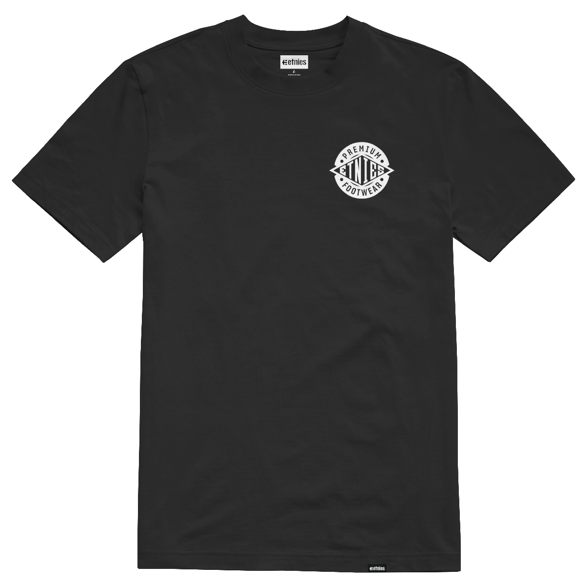 Polera Etnies Premium Fw Black White-0