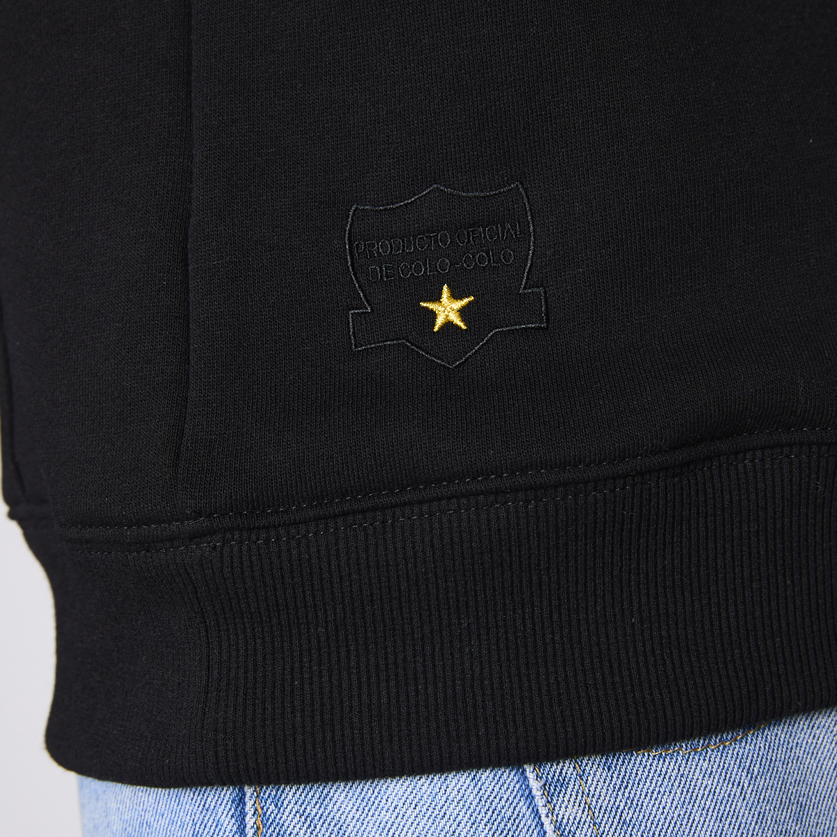 Polerón Colo Colo Urbano Hombre Hoodie Eterno Campeón Negro-4