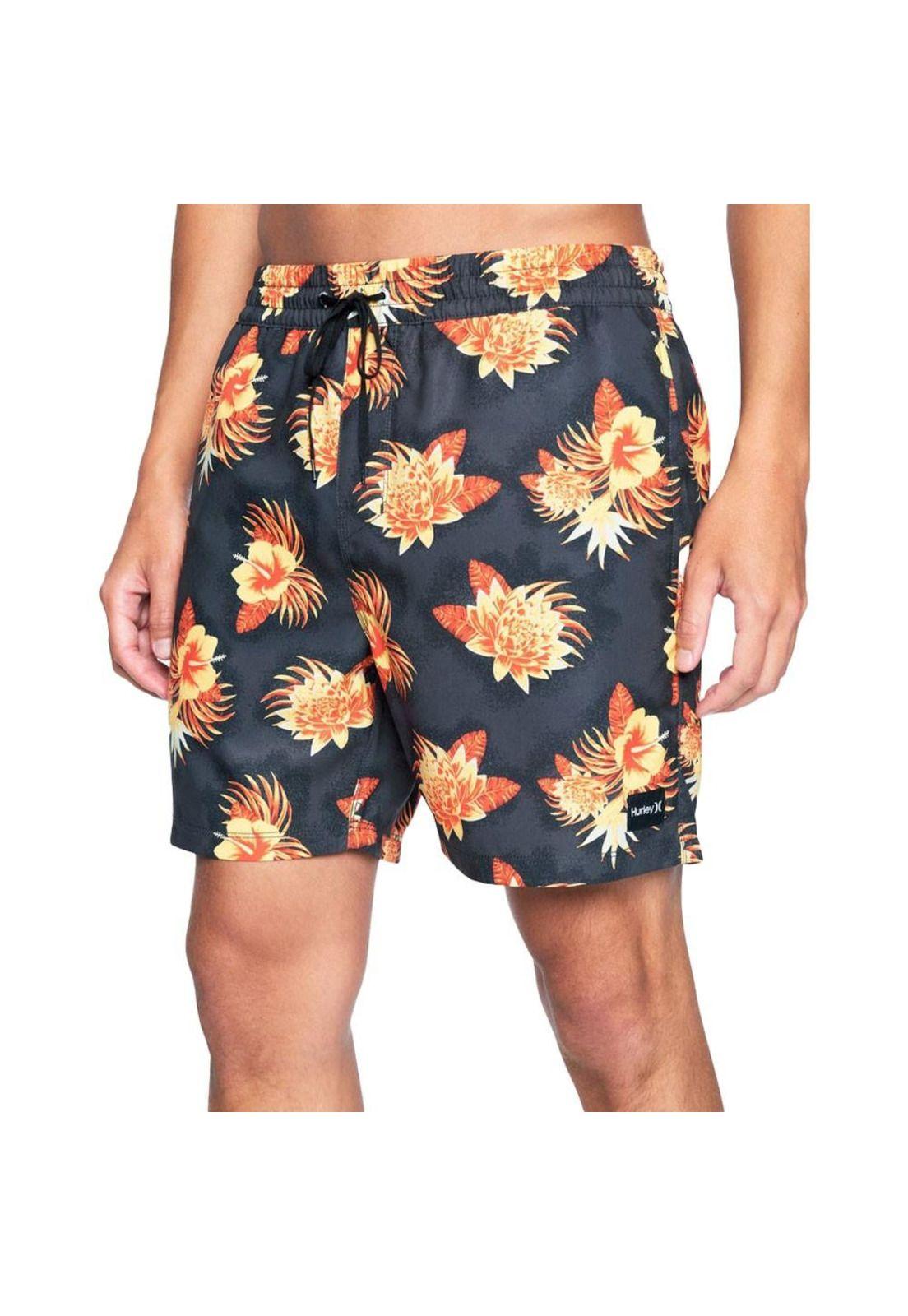 Traje de Baño Cannonball Volley Dark Smoke Grey Multi Hurley-0