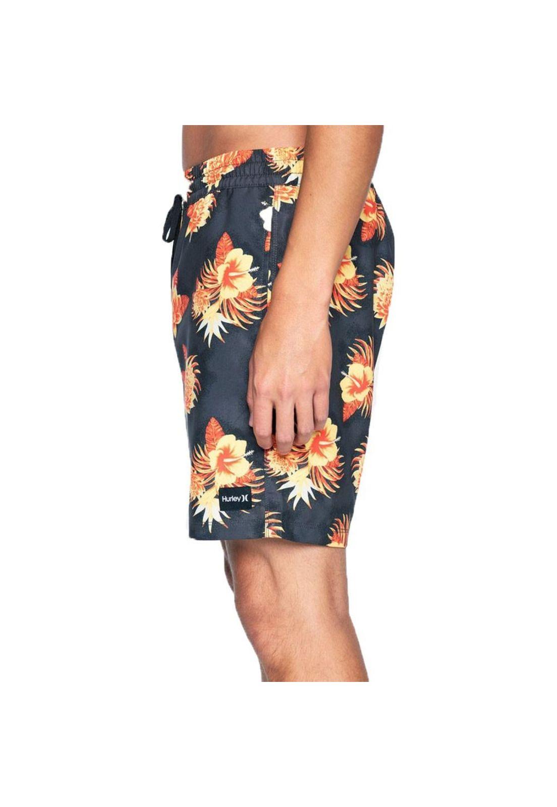 Traje de Baño Cannonball Volley Dark Smoke Grey Multi Hurley-2