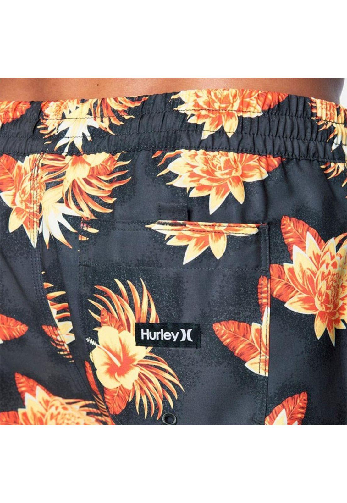 Traje de Baño Cannonball Volley Dark Smoke Grey Multi Hurley-4