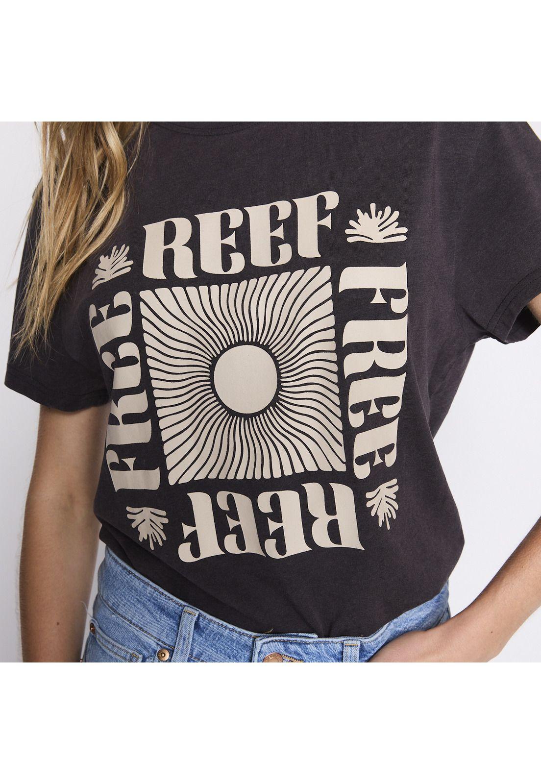 Polera Reef Women Black Beige-3