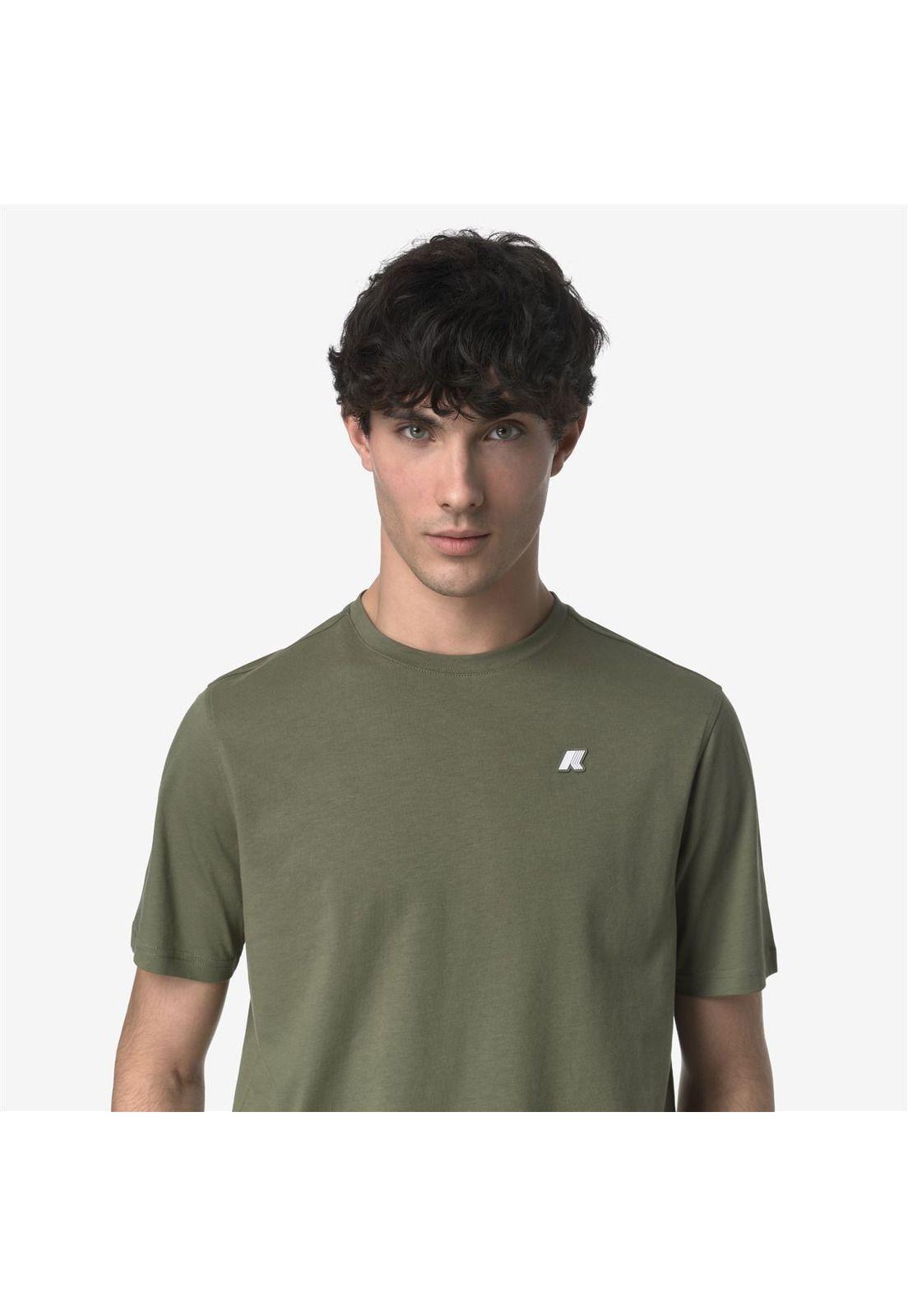 Polera K-Way Men Odom Green Lichen-3