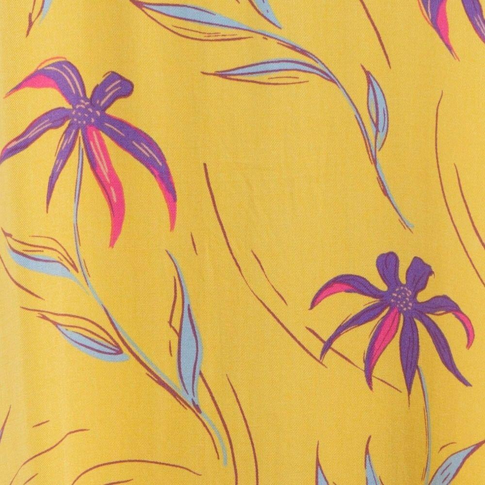 Vestido Kids Leaves Yellow-3