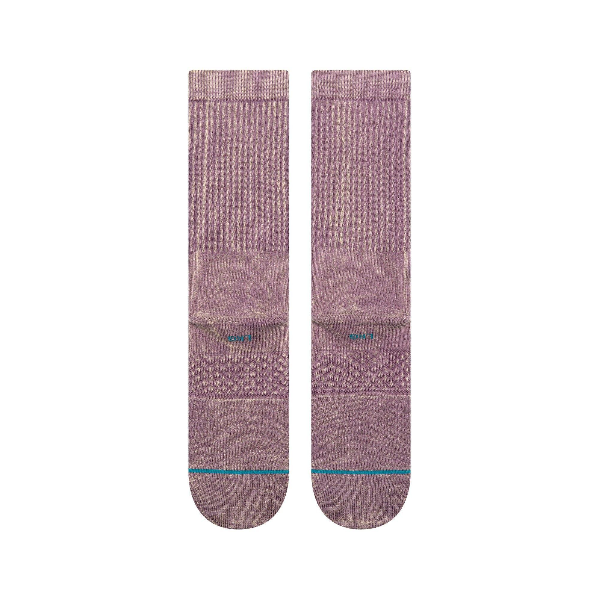 Stance Socks Icon Dyed Crew Plum-2