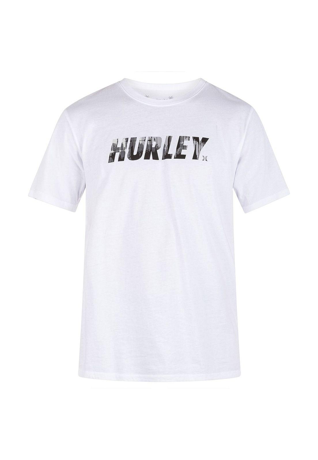 Polera EVD WSH Fastlane Camo White Hurley-0