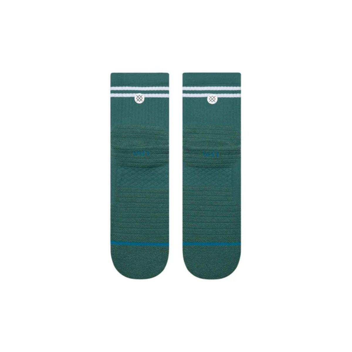 Stance Socks Lined Up Mid Quarter Teal-2