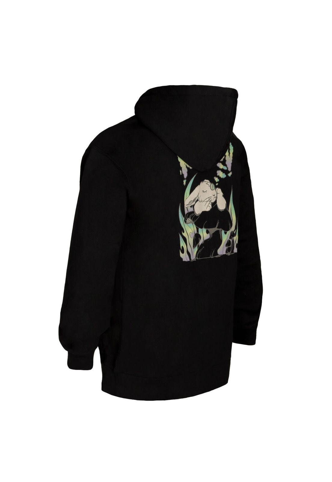 Polerón Men Hoodie Mystical Bunny Black-2