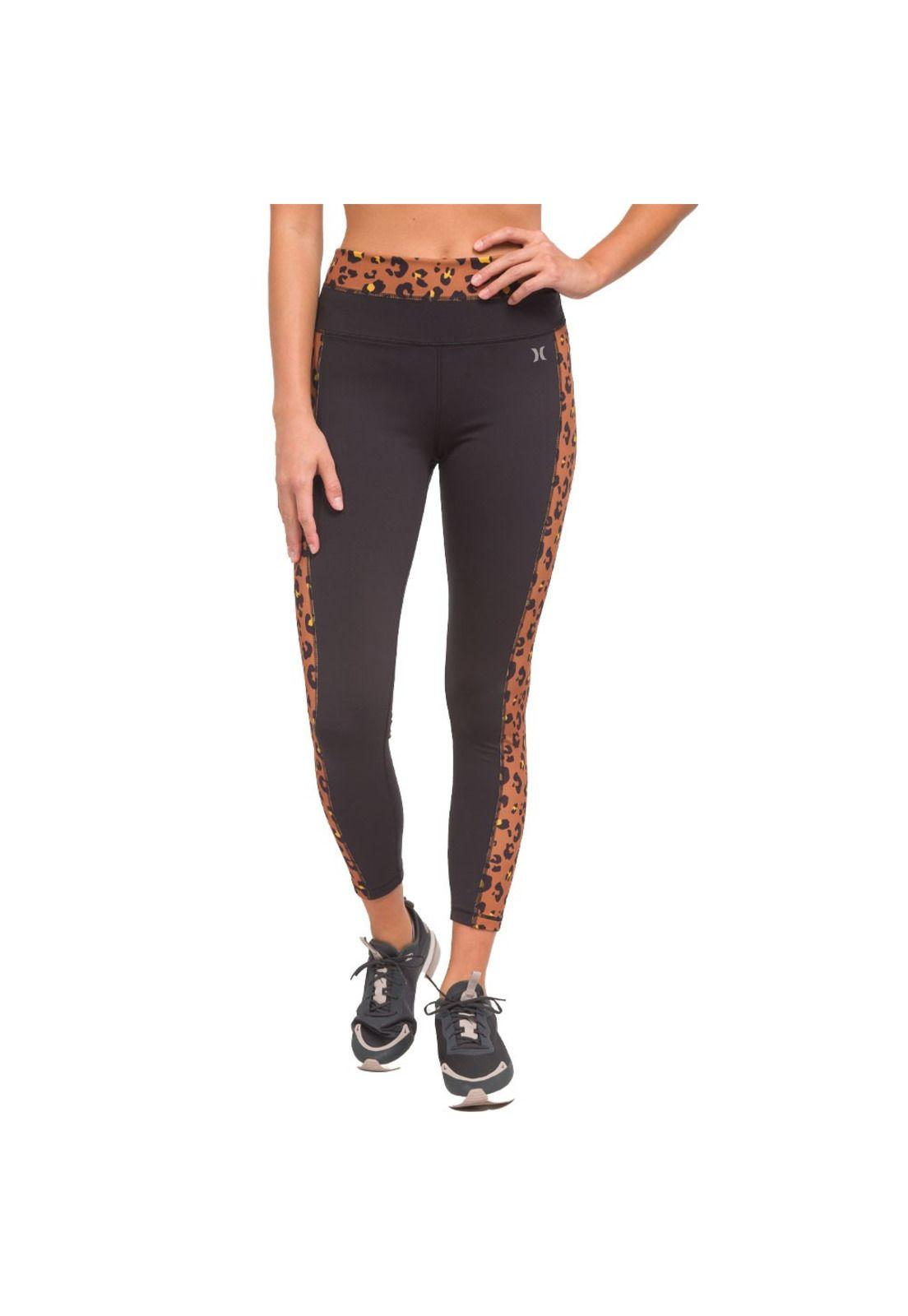 Calza High Waisted Block Jungled Hurley-0