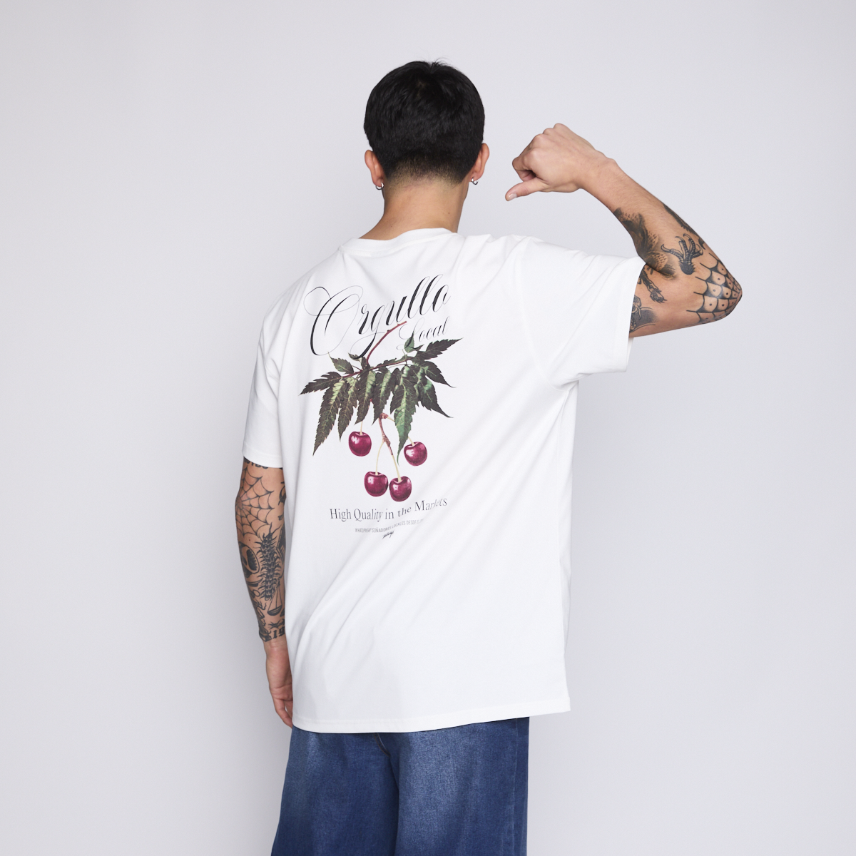 Polera Whatup Men Cherry White-2