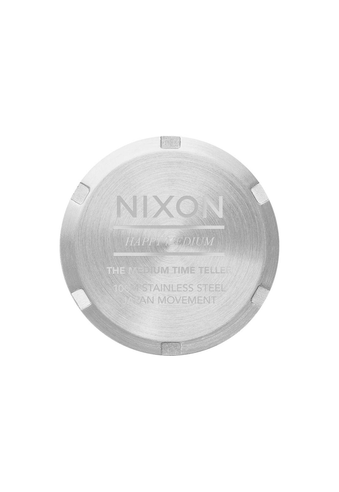 Reloj Nixon Medium Time Teller Silver Turquoise-4