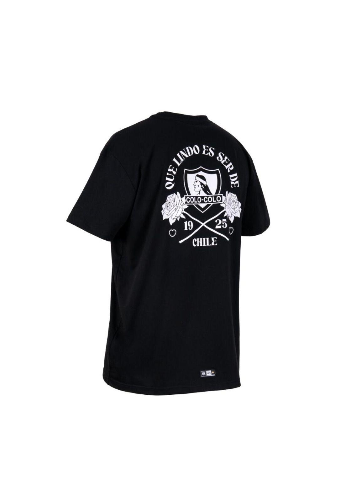 Polera Colo Colo Hombre Que lindo es ser de CC Negro-4